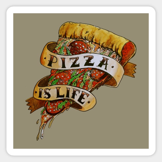 Pizza Is Life Sticker by miskel